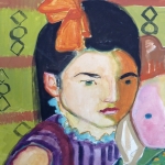 Mädchen mit Puppe