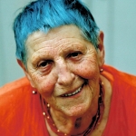 Blaue Haare...
