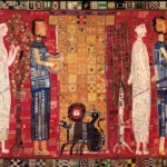 Orpheus und Eurydike-Wandteppich